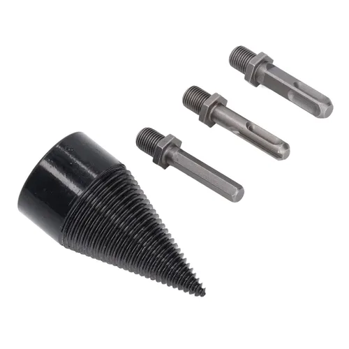 Miniatura 6 de Wood Splitter Drill Bits, Easy Log Splitting Drill Bits Firewood Log Splitter Bit Set Wood Splitting Wedge Tools Compatible with Hand or Electric