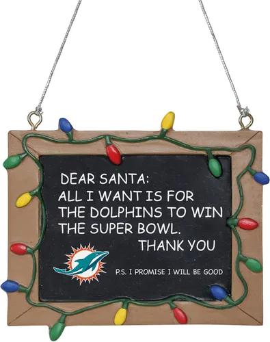 Miniatura 9 de NFL Resin Holiday Christmas Chalkboard Sign Ornament