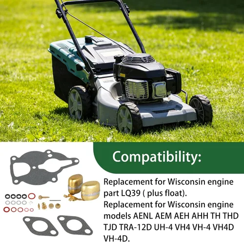 Miniatura 5 de ALL-CARB Kit de reparación de carburador LQ39 Reemplazo de flotador para motor Zenith Wisconsin AENL VH4D TRA THD AHH TJD TRA12D VHD