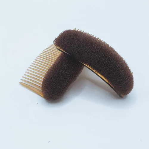 Miniatura 7 de 2 piezas encantadoras inserciones de volumen para el cabello, peine Do Beehive, herramienta para hacer moños, base para el cabello, accesorios