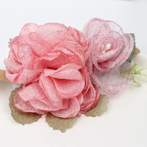 Miniatura 4 de Baby Floral con Diademas de Nylon para Niñas Recién Nacidas Ducha Foto (6 Colores)