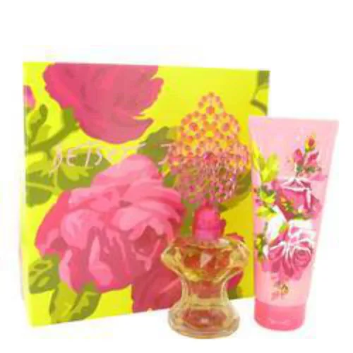Betsey Johnson by Betsey Johnson for Women - Juego de regalo de 2 piezas de 3.4 onzas EDP en aerosol, loción corporal de 6.7 onzas