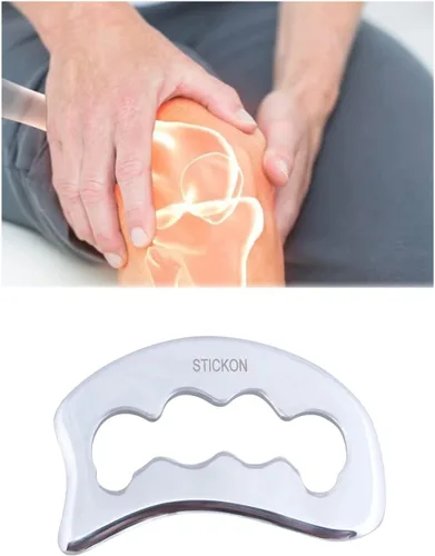 Miniatura 5 de STICKON Gua Sha Herramienta de masaje de acero inoxidable Gua Sha Scraping Herramientas de masaje IASTM Herramientas gran herramienta