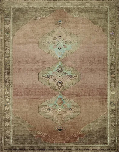 Miniatura 5 de Loloi Magnolia Home de Joanna Gaines Sinclair Collection SIN-06 - Alfombra decorativa tradicional de 2 pies 3 pulgadas x 3 pies 9 pulgadas, altura