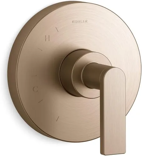 Miniatura 5 de KOHLER K-TS73115-4-TT - Moldura de válvula compuesta con palanca para válvula de equilibrio de presión Rite-Temp, no incluida, titanio