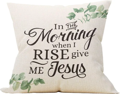 Miniatura 7 de Mancheng-zi Fundas de almohada Faith Hope Love de 18 x 18 pulgadas, regalos de versículos bíblicos, regalos inspiradores para mujeres cristianas