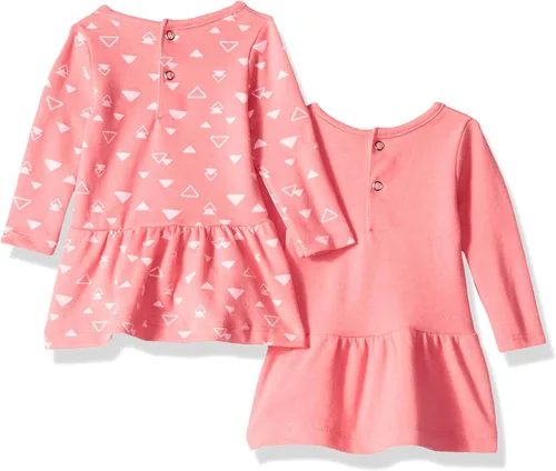 Miniatura 2 de Hanes- Ultimate Baby Flexy Set de 2 vestidos de manga larga con 2 leggings para niña.