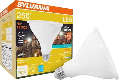 Miniatura 7 de Luz nocturna LED SYLVANIA Ultra, PAR38 equivalente a 250 W, 2650 lúmenes, reemplazo para un reflector halógeno de base media E26, regulable, luz