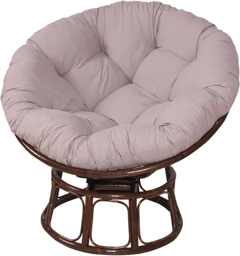 Cojines para silla de hamaca con forma de huevo colgante, 15.7 x 15.7 in, cojín redondo para silla Papasan, suave y cómodo, transpirable, para