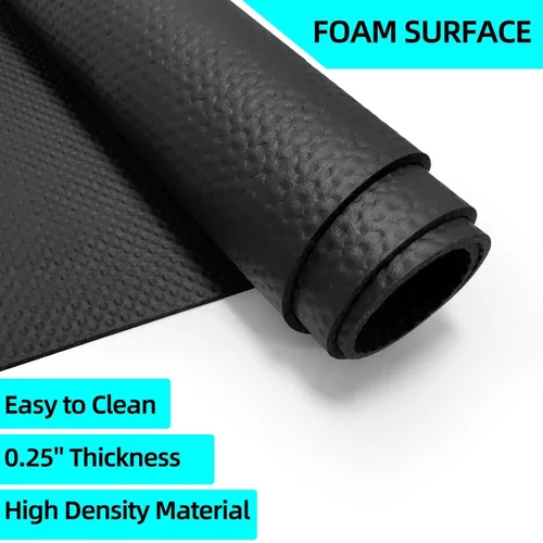 Miniatura 3 de Cinta de correr protectora y alfombrilla de bicicleta estacionaria, impermeable, adecuada para madera dura y alfombra, ideal para ejercicio y uso
