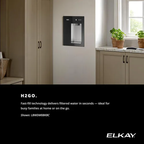 Miniatura 8 de Elkay Liv EZ - Dispensador de agua filtrada empotrado para montaje en pared - Alimentado por batería, Certificado NSF, Botón pulsador, Reduce plomo
