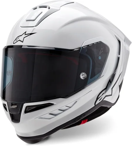 Miniatura 10 de Alpinestars Supertech R10 Casco sólido, carcasa de carbono, certificado CE, ventilación avanzada y ajuste