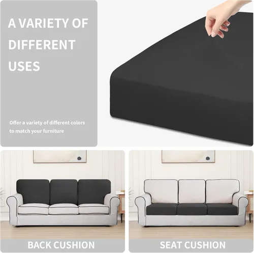 Miniatura 6 de Easy-Going - Fundas elásticas impermeables 100% para silla y sofá de gran tamaño, funda de cojín protectora para sofá, funda de cojín para muebles