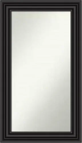 Miniatura 606 de Amanti Art Espejo personalizado, espejo de baño negro puente, espejo de pared o espejo de tocador de baño sobre el fregadero (26 x 26 pulgadas)
