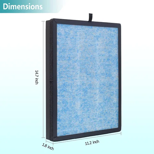Miniatura 3 de Paquete de 2 filtros de repuesto AP1002 AP1002-RF, compatibles con purificador de aire AIRTOK AP1002 y purificador de aire Airthereal Pure Morning