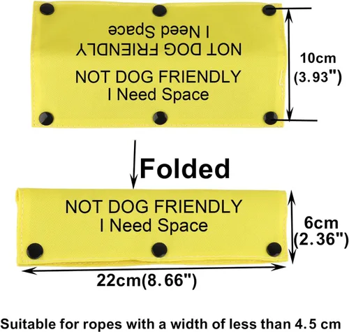 Miniatura 6 de Divertida funda para correa para perro, no apta para perros, alerta colgante, parche de identificación, regalo de cumpleaños para mascotas