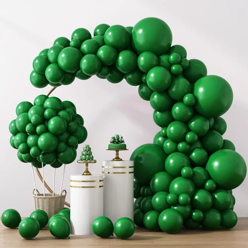 Miniatura 15 de Rubfac - Globos azul rey, 129 unidades, diferentes tamaños, 18, 12, 10 y 5 pulgadas para arco de guirnalda, decoración de cumpleaños azul, baby Azul