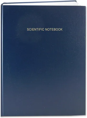 Miniatura 8 de BookFactory LiRPE-048-SLR-A-LKT21 - Cuaderno científico negro con 48 páginas (formato rayado de 0.25 pulgadas), cubierta negra, tapa negra, cuaderno
