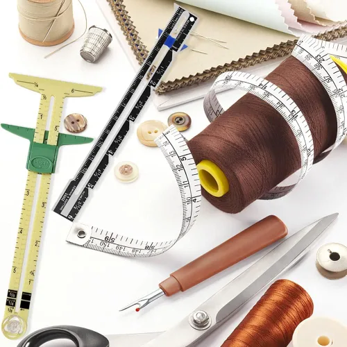 Miniatura 4 de 2 piezas Medidor de Costura Deslizante 5 en 1 Práctico Herramientas de Quilting para Principiantes Funciona como Medidor en T, Medidor