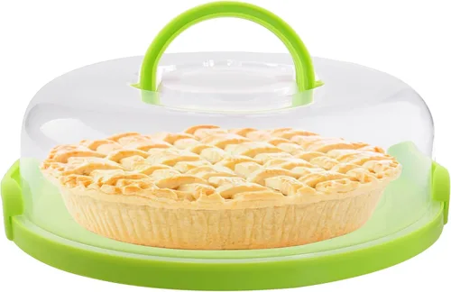Miniatura 10 de Portabebés portátil de 12 pulgadas con tapa y magdalenas, tarta de galletas, para bodas, fiestas, baby shower, fiestas de Navidad (azul)