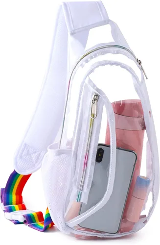 Miniatura 2 de Edraco Bolsa transparente aprobada para estadios, bolsa transparente en el pecho para senderismo, estadio o conciertos