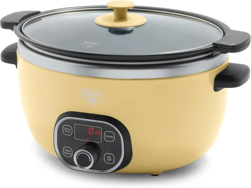 Miniatura 13 de GreenLife Olla de cocción lenta de 6QT, olla de cerámica antiadherente no tóxica sin PFAS, recipiente interior extraíble, programable, apta