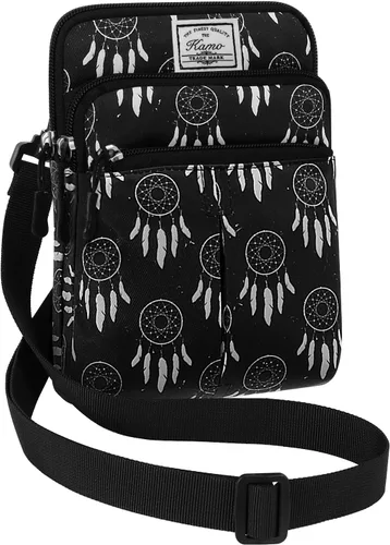 Miniatura 18 de Kamo Bolso Multifuncional para Teléfono de Un Solo Hombro, Bolso de Cintura para Teléfono, Bolso Diagonal Cruzado, Estuche para Teléfono Inteligente