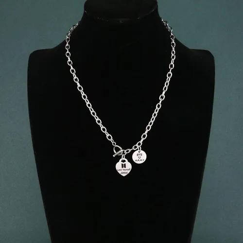 Miniatura 3 de HELAN Bangtan Boys Gift Kpop Bangtan Boys Necklace Love Yourself Necklace Bangtan Boys Fans Gift Kpop Group Gift for Bangtan Boys Fans