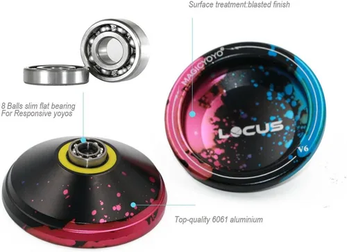 Miniatura 5 de Magicyoyo V6 - Yoyo con respuesta Negro Azul Rosa - Responsive Yoyo