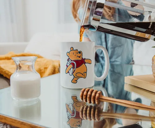 Miniatura 4 de Winnie The Pooh - Taza de cerámica de Disney Adventure Awaits Pottery, taza de café para expreso, cacao, té, capacidad para 16 onzas
