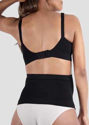 Miniatura 4 de Ingrid & Isabel Basics - Banda para el vientre sin costuras, cinturón de soporte refrescante para el vientre y la espalda, ébano, talla ML
