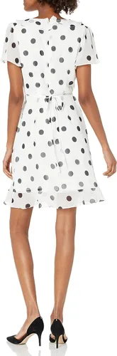 Miniatura 2 de Karl Lagerfeld Paris Women's Faux Wrap Ruffle Chiffon Dress