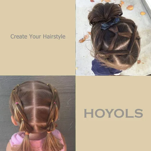 Miniatura 7 de HOYOLS Bandas de goma negras pequeñas de 1/2 pulgada para ligas para el cabello, elásticas, mini trenzas para bebés, niñas, bebés, niños, cabello