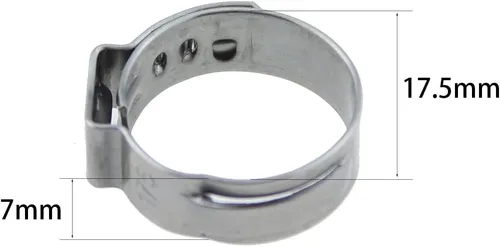 Miniatura 3 de LPEX Cinch Clamp RLECS - 30 abrazaderas de acero inoxidable plateado de 1/2 pulgada (0.689 in), abrazaderas de apriete para conexiones de tubería PEX