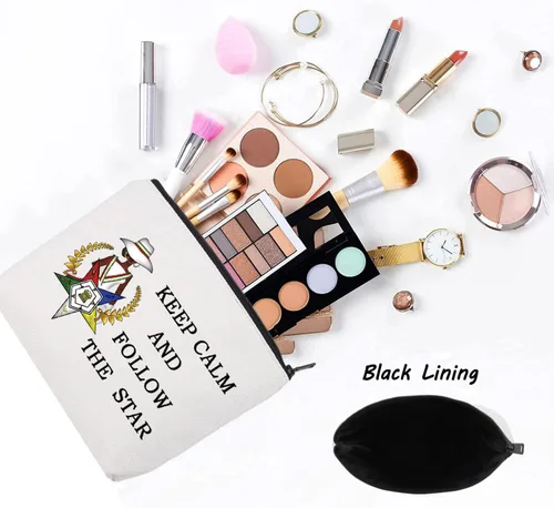 Miniatura 3 de LEVLO Bolsa de cosméticos de hermandad de hermandad de mujeres regalo para hermana Keep Calm And Follow The Star Sisterhood Merch, Sigue a la Sigue