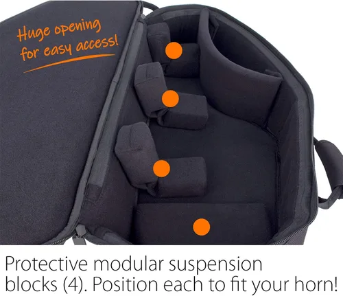 Miniatura 3 de Protec Bolsa de concierto para saxofón alto, serie Explorer (C237X)