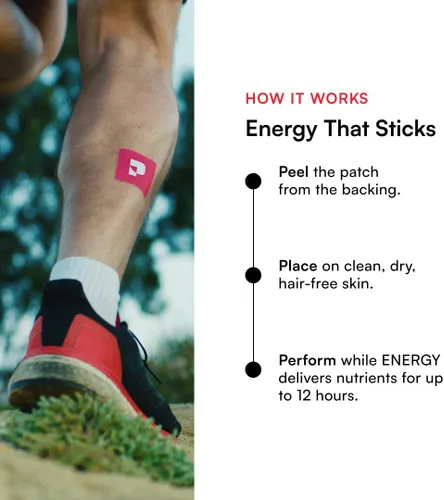 Miniatura 8 de Pure Patch® Energy Patch - Parche tópico inspirado en botánicos con cafeína, aminoácidos y mezcla de electrolitos, formato no ingestible, 30 parches