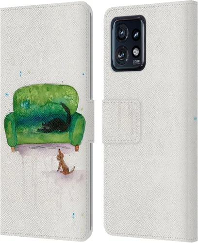 Miniatura 13 de Head Case Designs Officially Licensed Wyanne Quiet Creative Animals 2 Leather Book Wallet Case Cover Compatible with Motorola Moto Edge 40 Pro