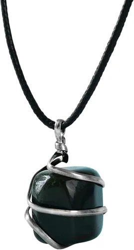 Miniatura 58 de PYOR Collar con colgante curativo de Reiki de cristal, gemas de buena suerte, prosperidad, riqueza, piedras preciosas naturales, collares de buena