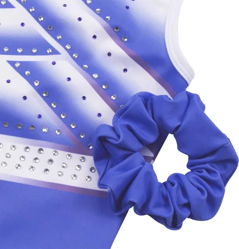 Miniatura 82 de MODAFANS Leotardos de gimnasia para niñas brillantes para bailar ballet, pantalones cortos con espalda cruzada