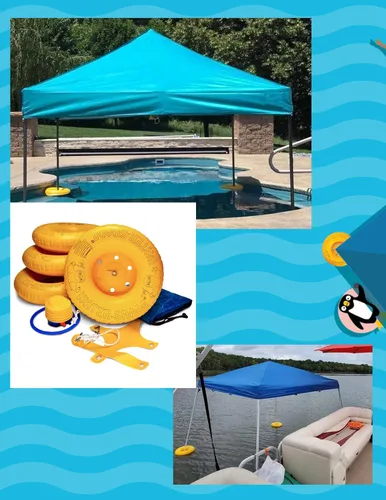 Miniatura 2 de Kit de flotadores de toldo de agua – Kit para flotar tu toldo en el agua – Kit de toldo flotante duradero para piscina – Kit de flotadores