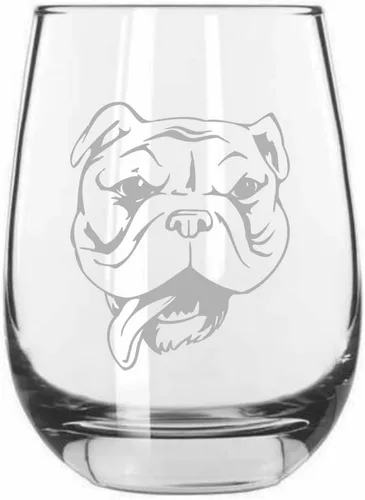 Miniatura 212 de Sakhalin Husky Dog - Copa de vino grabada personalizada de 15.25 onzas sin tallo