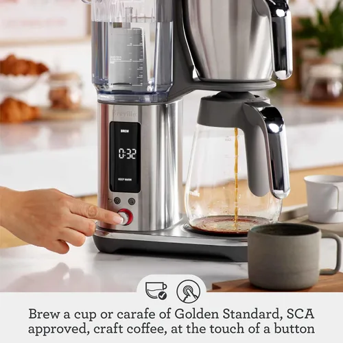 Miniatura 3 de Breville Máquina de café de goteo Luxe BDC415BTR, trufa negra, jarra de vidrio