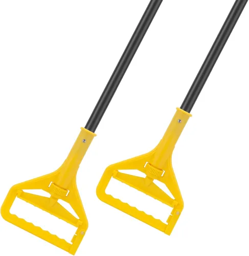 Miniatura 8 de KeFanta Mango de mopa de 152 cm, mango de mopa comercial resistente, industrial, reemplazo de palo de mopa, cambio rápido, soporte para reemplazo