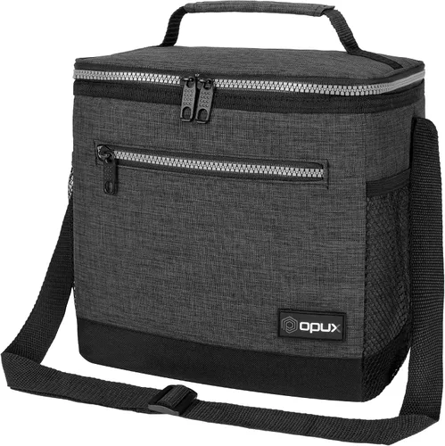 Miniatura 19 de OPUX - Fiambrera de alta calidad, aislada para hombres y mujeres adultas, resistente al almuerzo escolar para niños, niñas, niños Bolsa de Azul