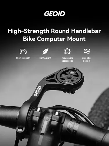 Miniatura 2 de GEOID Soporte para computadora de bicicleta, soporte frontal exterior para bicicleta de carretera, compatible con Garmin Wahoo Bryton Magene Cycplus