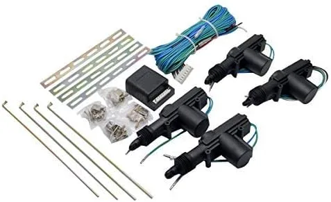 Miniatura 6 de MASO Kit de bloqueo centralizado remoto para automóvil, sistema de entrada sin llave de 4 puertas + sistema de alarma antirrobo inmovilizador