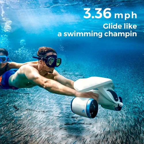 Miniatura 3 de Sublue Mix - Patineta submarina con soporte para cámara de acción, 30 minutos, 22lbf, 131 pies, impermeable, motores duales, para deportes