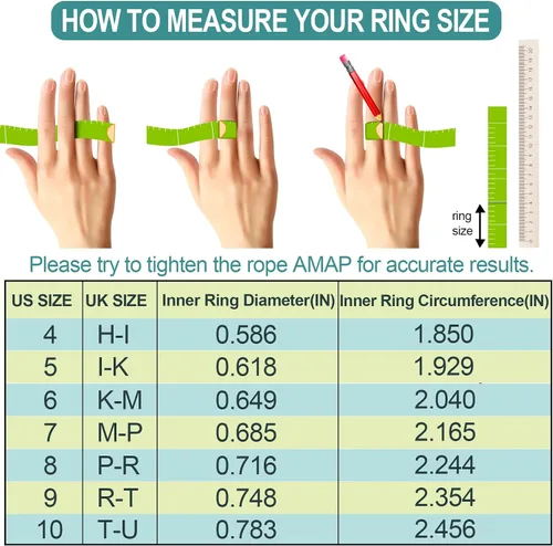 Miniatura 5 de MYSTCODE Moissanite Rings for Women Moissanite Wedding Band Moissanite Solitaire Engagement Ring Infinity Ring 925 Sterling Silver Rings Promise