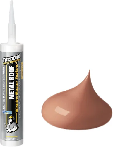 Titebond WeatherMaster - Sellador de techo de metal, cobre – Calafateo de polímero premium para aluminio, cobre, acero galvanizado y metales